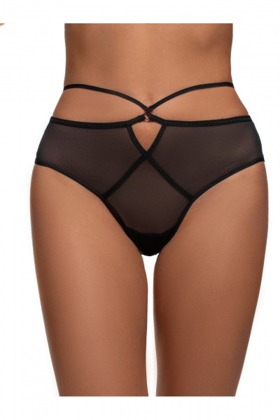 Круглогодичные черные сетчатые трусы со средней линией талии BRAVO 525E черный - фото 1