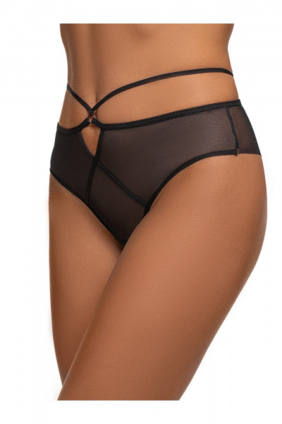 Круглогодичные черные сетчатые трусы со средней линией талии BRAVO 525E черный - фото 2