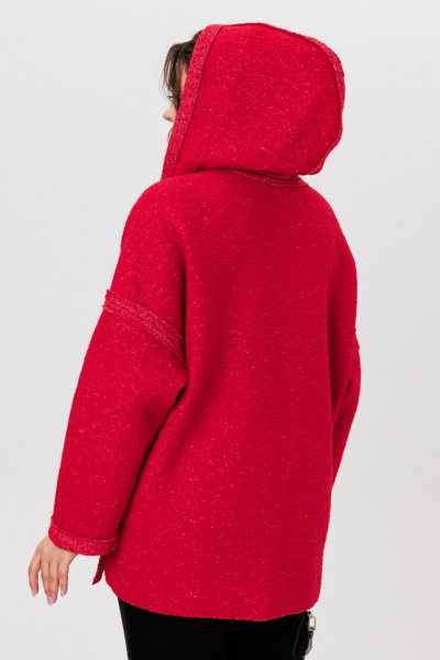 Полупальто Michel chic 360/1 красный_меланж - фото 7