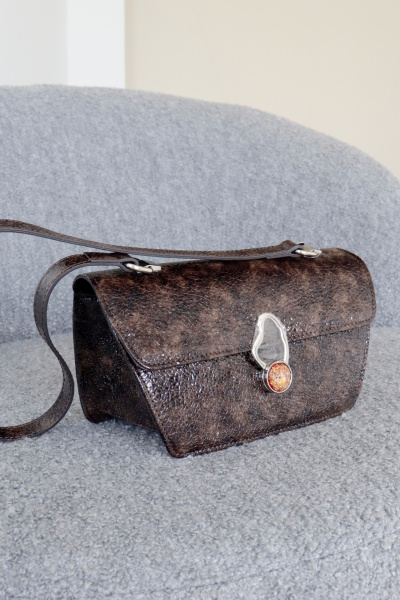 Сумка из натуральной кожи на одно отделение Galanteya 23023.23с1079к45 коричневый - фото 2