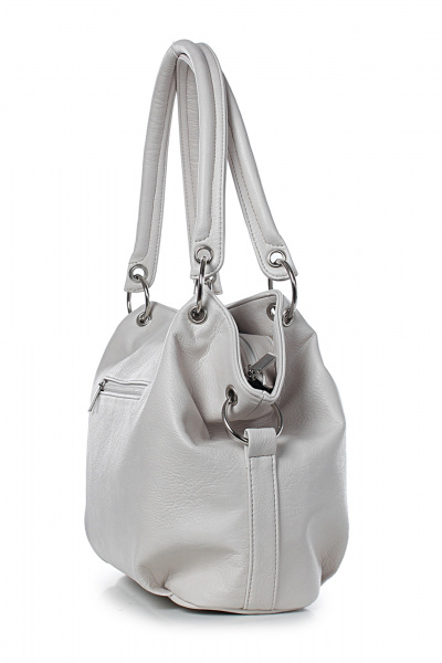 Сумка из экокожи в круглый сезон для повседневной носки Galanteya 5024.24с247к45 молочный - фото 4