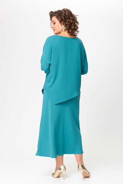 Демисезонный комплект из блузы и юбки из вискозного текстиля Koketka i K 1247-2 - фото 7