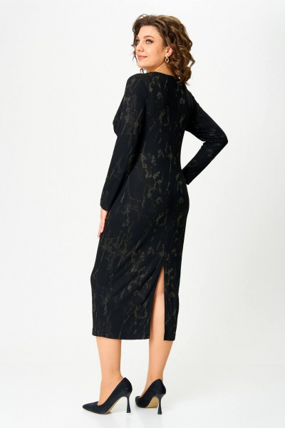 Платье демисезонное из трикотажа с задрапированными деталями Koketka i K 1256-2 - фото 7