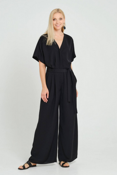 Платье на каждый день из текстиля Achosa 2363 черный - фото 3