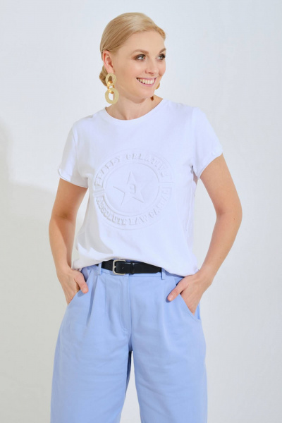 Брюки голубые для повседневных образов демисезон Achosa 904 голубой - фото 2