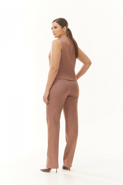 Стильный деловой комплект из текстиля и хлопка Elady 4188-4 меланж_светлый - фото 2