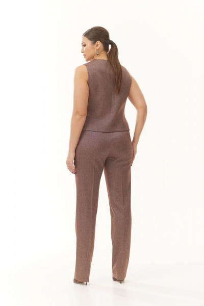 Современный деловой жилет и брюки из текстиля Elady 4188-4 меланж_темный - фото 3