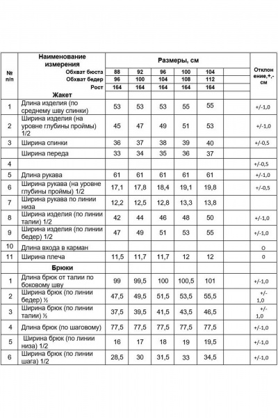 Костюм 2-ка из трапециевидного жакета и широких брюк Alani Collection 2187 - фото 6