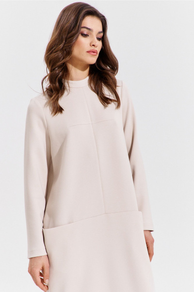 Платье длинное до щиколотки с карманами и швом RINKA 1363/1 - фото 16