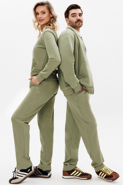 Спортивный костюм из текстиля с брюками на резинке GO F3071/26-02. 170-176 - фото 9