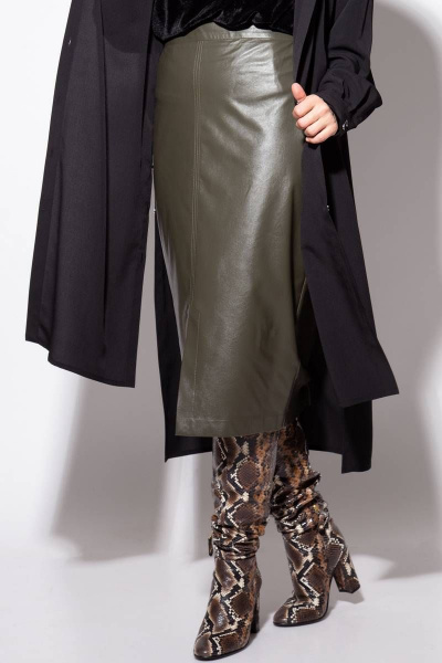 Юбка SOVA 11087 олива - фото 3