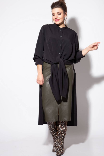 Юбка SOVA 11087 олива - фото 1