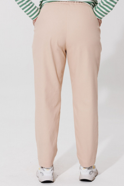 Брюки в стиле спорт-шик из хлопковой ткани BRELA 2401 бежевый - фото 2