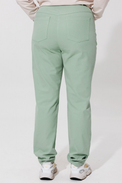 Женские джинсовые брюки прямого зауженного силуэта BRELA 2402 оливка - фото 4