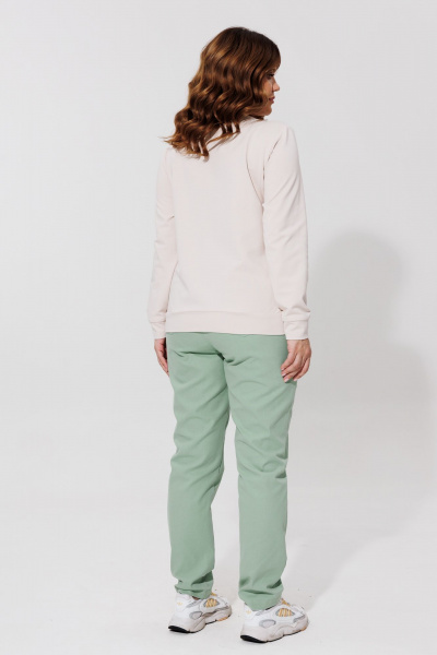 Женские джинсовые брюки прямого зауженного силуэта BRELA 2402 оливка - фото 3