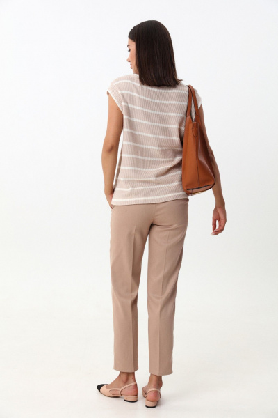 Демисезонный комплект из жилета и классических брюк из вискозы LM К5028 - фото 6