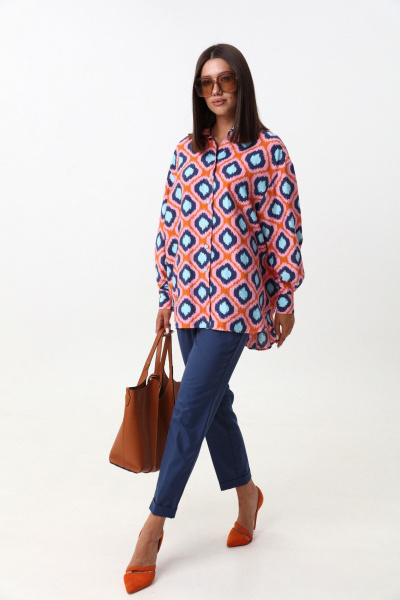 Комфортный комплект рубашка и брюки из легкой ткани с вискозой LM ВИ1630 - фото 5