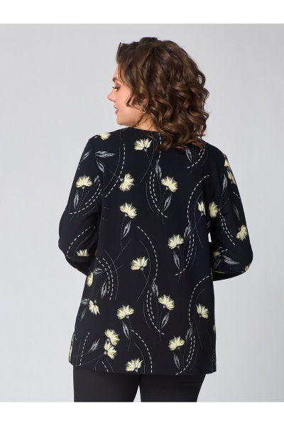 Джемпер свободный из трикотажа вискозы для демисезона Zlata 4444 василек - фото 2