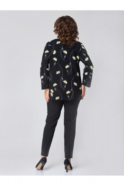 Джемпер свободный из трикотажа вискозы для демисезона Zlata 4444 василек - фото 6