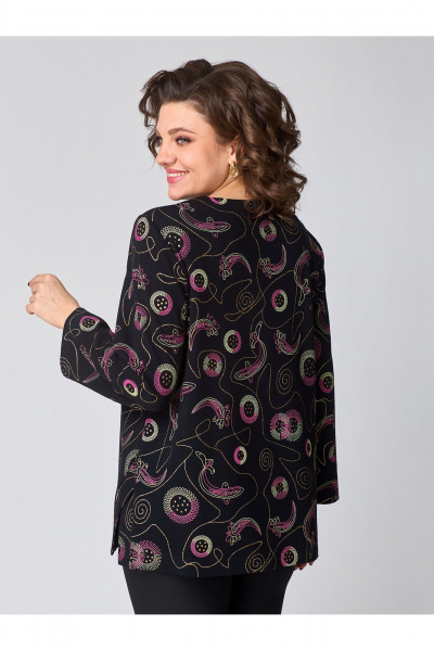 Джемпер свободный из трикотажа вискозы для демисезона Zlata 4444 океан - фото 6