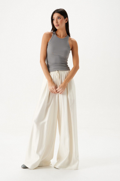 Топ трикотажный серый для комфортных будней ANNETE A723/3 - фото 2