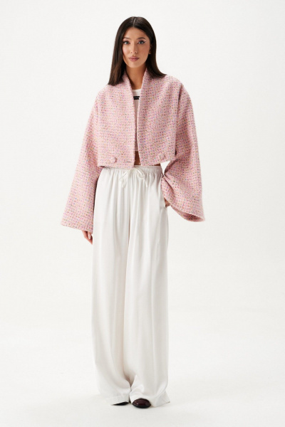 Струящиеся брюки из ткани, молочные, круглый год ANNETE A1435 - фото 13