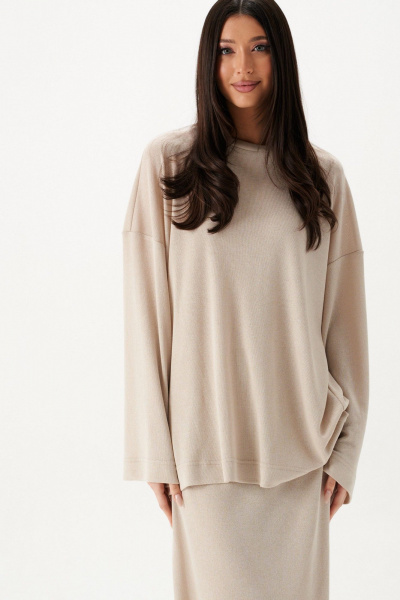 Юбка прямого кроя из трикотажа на резинке для повседневной носки ANNETE A1446 - фото 2