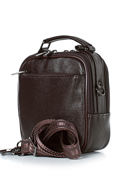 Сумка кожаная коричневая для стильных образов Galanteya 35524.24с1214к45 коричневый - фото 1