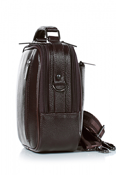 Сумка кожаная коричневая для стильных образов Galanteya 35524.24с1214к45 коричневый - фото 3