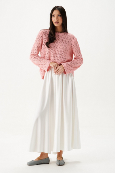 Джемпер с подплечниками из хлопка с логотипом ANNETE A2121 - фото 3