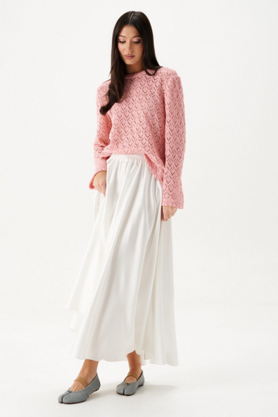 Джемпер с подплечниками из хлопка с логотипом ANNETE A2121 - фото 2