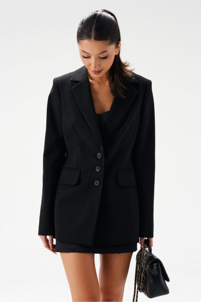 деловой жакет с талиевыми выточками и карманами ANNETE A5328 - фото 6