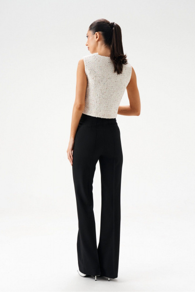 Жилет из букле с пайетками и прорезными карманами ANNETE A5387 - фото 4