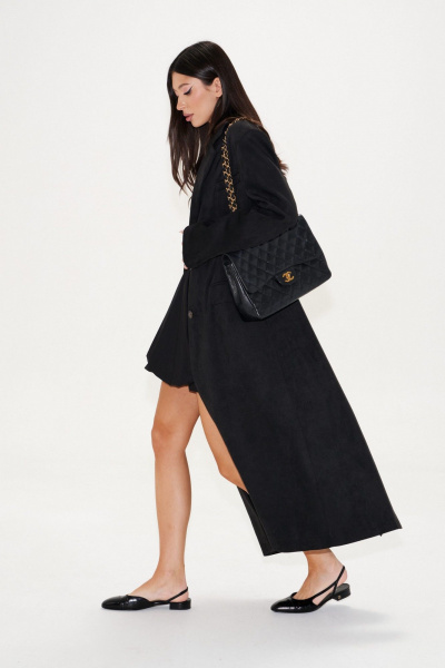 Жакет из искусственной замши свободный с карманами ANNETE A5430/3 - фото 5