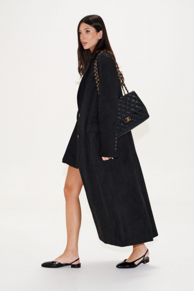 Жакет из искусственной замши свободный с карманами ANNETE A5430/3 - фото 4