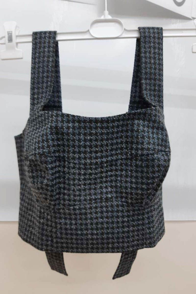 Жилет серый хлопковый на каждый день комфортный стиль BURVIN 7073-76 - фото 2