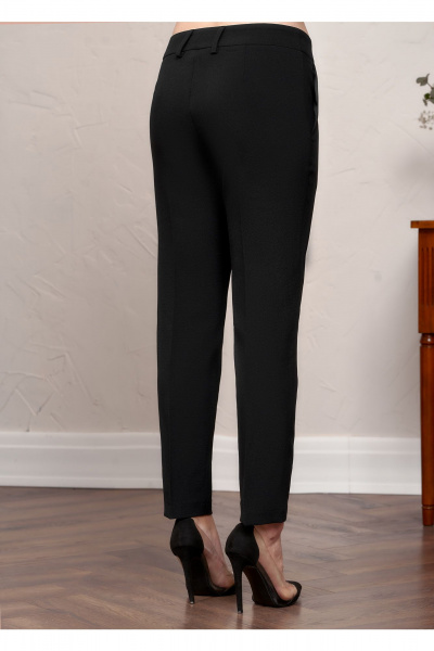 Зауженные брюки 7/8 длины из текстиля для повседневной носки MarSo 2030 черный - фото 6