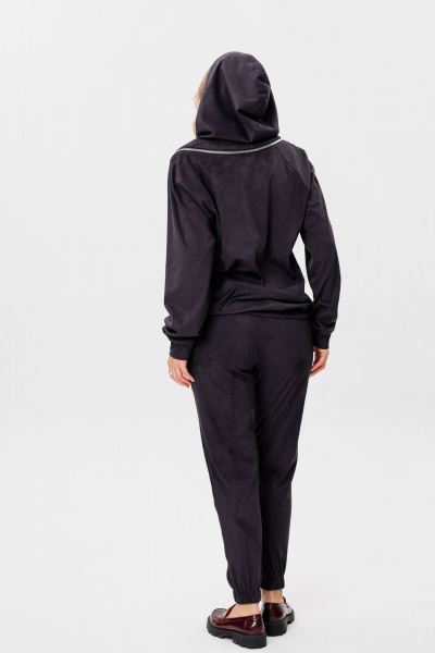 Костюм 2-ка из искусственной замши черный на каждый день AVRIL 2015 антрацит - фото 2
