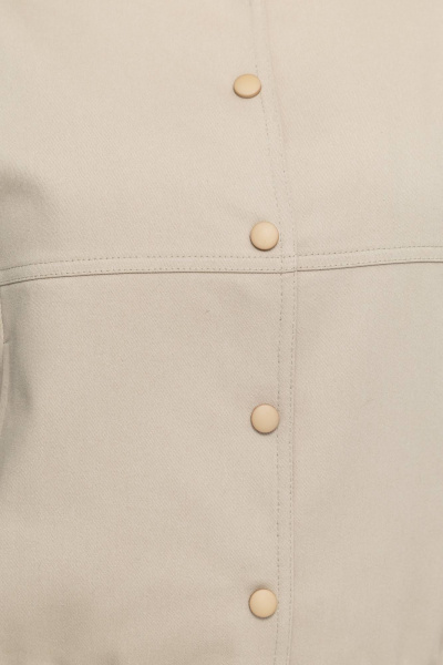 Джинсовый бомбер, бежевый, стильный, на каждый день, демисезон Дорофея 453 оливковый - фото 8