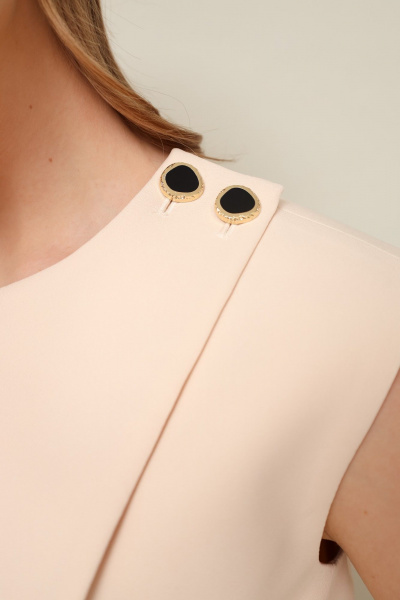 Брюки и жилет из костюмной ткани бежевый деловой стиль PUR PUR 11-346/2 - фото 2