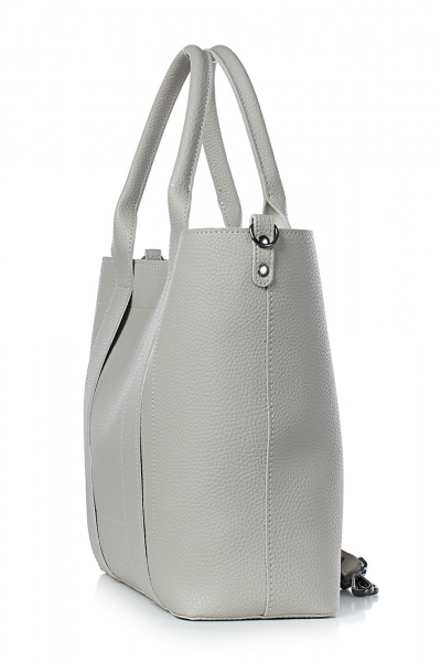 Круглогодичная экокожаная сумка с перегородочным карманом Galanteya 11724.24с817к45 бежевый_т. - фото 4