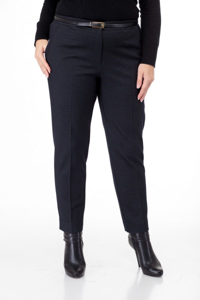 Брюки БелЭльСтиль 586-1 02 22 темно-синий трикотаж - фото 2