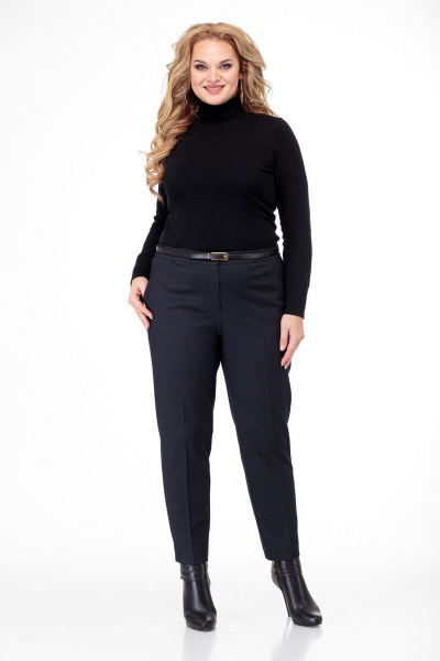 Брюки БелЭльСтиль 586-1 02 22 темно-синий трикотаж - фото 1