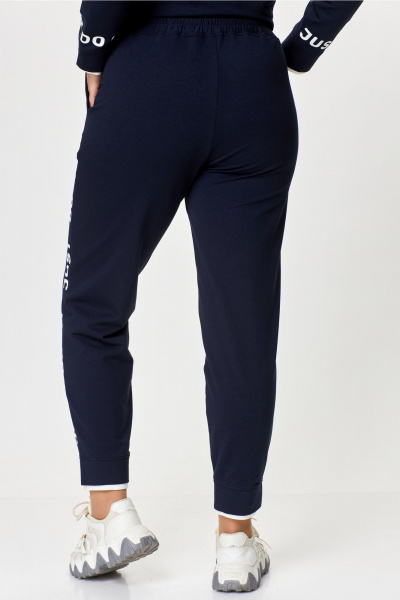 Костюм из трикотажа: бомбер и зауженные брюки спорт-шик Bonna Image 889 синий - фото 17