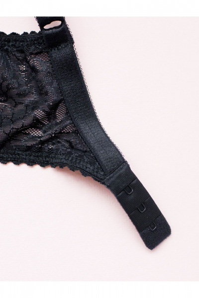 Кружевной бюстгальтер на каркасах с плотной чашкой Frank&Co 15215 черный - фото 6