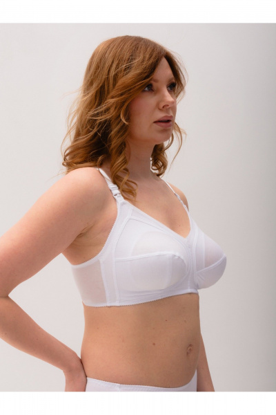 Бюстгальтер на кормление из хлопка для ежедневного ношения Frank&Co 10117 белый - фото 2