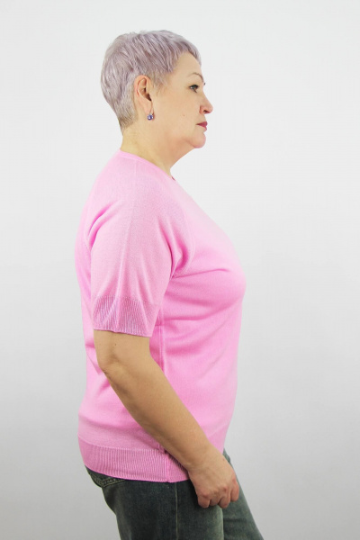 Джемпер реглан короткий рукав вязаный для демисезона Полесье С1370-22 2С5162-Д43 170,176 миндаль - фото 2