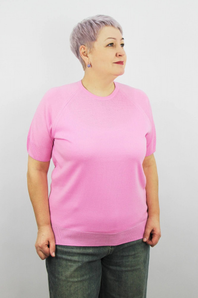 Джемпер реглан короткий рукав вязаный для демисезона Полесье С1370-22 2С5162-Д43 170,176 миндаль - фото 1