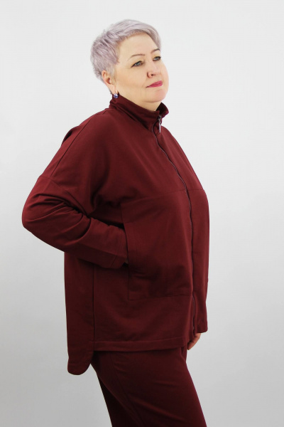 Брюки и джемпер из трикотажа на каждый день Полесье С6438-23 4С0785-Д43 164 св.бордовый - фото 2
