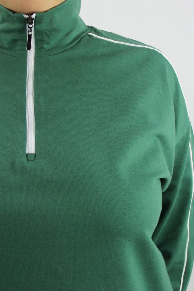 Брюки и джемпер из трикотажа с контрастными вставками Полесье С6440-24 4С0856-Д43 164 зеленый - фото 3